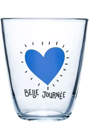Verre 'Belle journée' bleu Nouvelle Collection